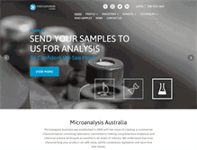 Tablet Screenshot of microanalysis.com.au